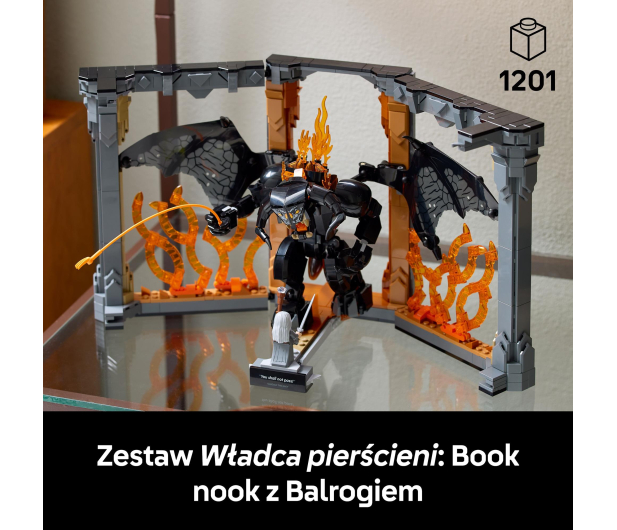 LEGO Icons 10367 Władca pierścieni: Book nook z Balrogiem - 1331602 - zdjęcie 4